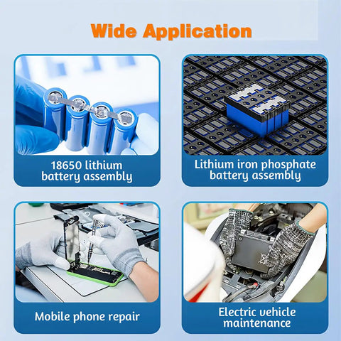 Portable Spot Welder With 1.8 Inch LCD Screen Dual Pulse Welding Machine For 18650 Battery Packs And Cylindrical Cells applications