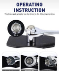 Brake Caliper Compression Tool For Twin And Quad Piston Calipers, Piston Compressor And Pad Spreader For Car Brake Repair instructions