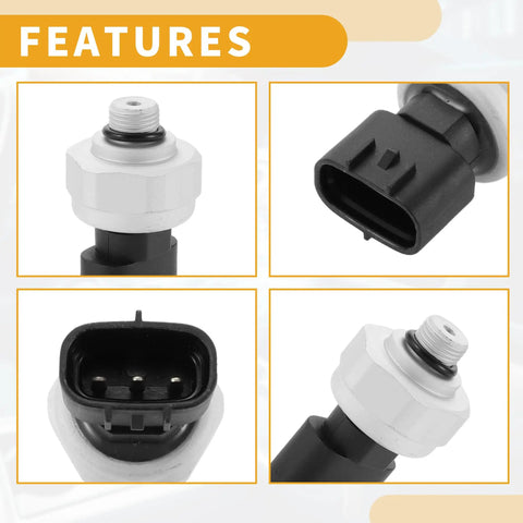 AC Pressure Switch Sensor For Toyota Camry 2006-2017 Car Air Conditioning Refrigerant Pressure Transducer Plastic And Metal