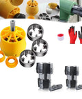 Electric Drill PVC Pipe Threader Kit With Internal And External Dies For One Half Inch, Three Quarter Inch And One Inch PVC Pipes