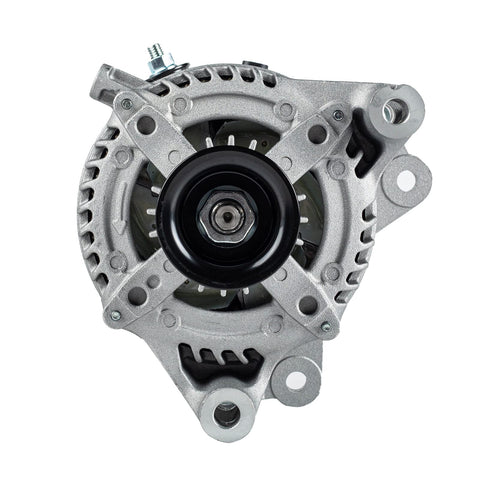 Front view of Beefed Up 150 Amp CCW Alternator for Jeep Wrangler 3.6L V6 2012 2018 JK Replacement 421000 0810 0582 11584