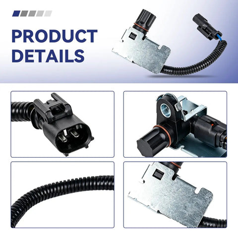Premium ABS Wheel Speed Sensor Rear Center for Dodge Ram 1500 2500 3500 Dakota Durango showing wiring and connectors.