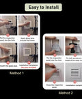 Steps to install the Slick Removable Aluminum Access Panel For Ceiling And Wall, 38X38 Inch Square Inspection Hatch Door.