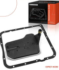 Automatic Transmission Filter With Pan Gasket For Corvette 4L60E Fits 1997 2005 And 2006 2007 V8 6.0L DIY Friendly Debris Filtration Upgrade For Smooth Shifts And Long Lasting Transmission, black filter and gasket kit