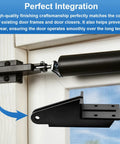 Rock Solid Door Jamb Replacement Bracket compatible with lanai screen enclosures shown mounted, black heavy-duty design.