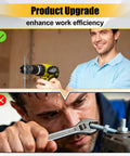 Two Pack Nut Zipper Drill Attachment For Quick Nut Removal used by a worker with a power drill, showing efficiency upgrade