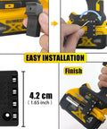 Magnetic One Quarter Inch Hex Bit Holder For Cordless Drills With Four Strong Magnets Quick Access Drill Bit Holster Organizer