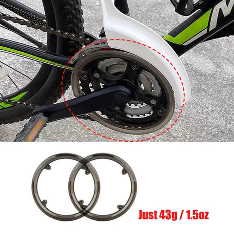 Trail Ready Bike Chain Guard And Chainring Protector Cover Black Plastic Bash Guard For Mountain Bike Sprocket Crankset