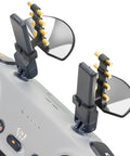 Long Range Drone Remote Antenna Booster For RC 2 And RC Pro Controllers installed on remote, close-up view