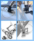 One Quarter Inch Diameter Quick Release Pins For Bimini Tops In 316 Stainless Steel With Ring Set on boat hardware