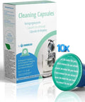 Nespresso Original Machines Cleaning Pods Set With 10 Cleaning Capsules For Quick Between Batches Refresh package and capsule