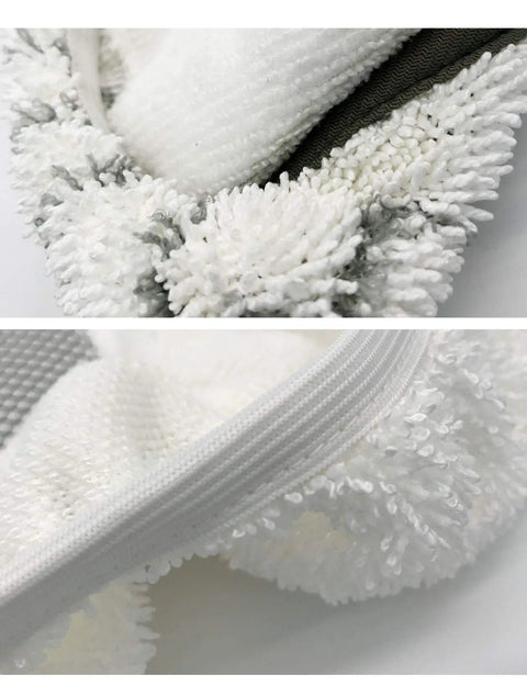 Close-up of textured microfiber mop pads from the Four Pack Replacement Pads For PowerFresh Steam Mop By Bissell.