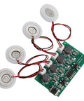 All In One DIY Humidifier Kit 5V Mist Maker Module Fogger Part With Atomizing Tablets Air Humidifying Component And Electronic Controller For Easy Humidity Boost In Small Projects, 4 tablets and PCB