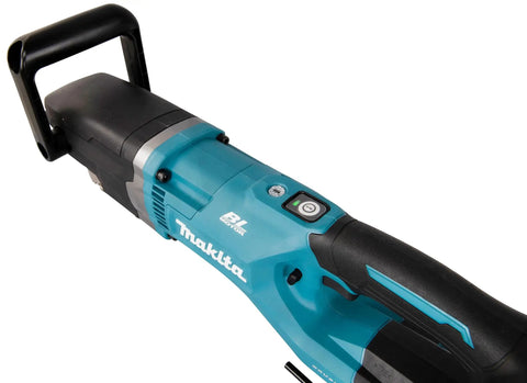 Pick Badass 40V Brushless Cordless Angle Drill Killer 2 Speed Torque 13Mm Jaw For Pros close-up of drill handle and controls.
