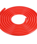 Red coiled Dope Silicone Vacuum Hose For Automotive Use, 10 Ft Length, 5 32 Inch ID, 2.5 mm Wall Thickness, High Temperature Vacuum Tube Up To 130 PSI