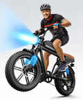 Adult Electric Bike Model 008 rider on city street with smooth pedal assist, step-through frame, foldable build, LCD display shown