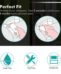 Installation diagram for 3 Pack Fridge Water Filter Replacement Compatible With Everydrop EDR4RXD1 And Whirlpool Maytag UKF8001