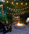 Outdoor String Lights 30ft With 25 Plus 2 Spare LED Filament Bulbs, Dimmable, Shatterproof And Waterproof lighting patio scene