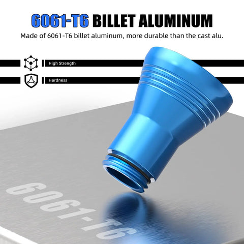 Blue Aluminum Oil Filler Funnel For Yamaha Tenere 700 Series, CNC machined 6061 aluminum, high-strength billet construction