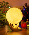Moon Lamp For Kids And Adults With Realistic 3D Moon Surface, Dual Color Warm Yellow And White Light, Easy Touch Control, 3.5 Inch Night Light