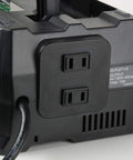 Back view of 4-Port Battery Charger For 18V And 36V Slide-Style Batteries With Rapid Charging, showing 2 AC outlets UC18YTSL