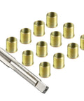 M14x1.25 Thread Repair Kit For Ford Modular Engines With Stainless Steel Inserts And Tap Helicoil Style Fixer Set To Repair Stripped Spark Threads In Cylinder Heads And Save Expensive Replacements., stainless inserts and tap