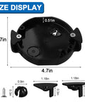 Shallow Sconce Box Electrical Junction Box For Arlington Old Work Ceiling Retrofit Fits Half Inch And Five Eighth Inch Drywall Four Inch By One Half Inch 5 Cu In Capacity Two Pack Retrofit Ready Low Profile Easy Install With Lock Wings size display with dimensions