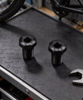 2 Pack M10x1.0 Rear Derailleur Hanger Bolts Aluminum Alloy Mounting Screws For Bicycle Frame Repair 15mm Length 8.5mm Thread