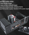 Open Chassis Gaming PC Case Test Bench For ATX MATX ITX Motherboards With Wide Heat Dissipation Design Mid Tower Black