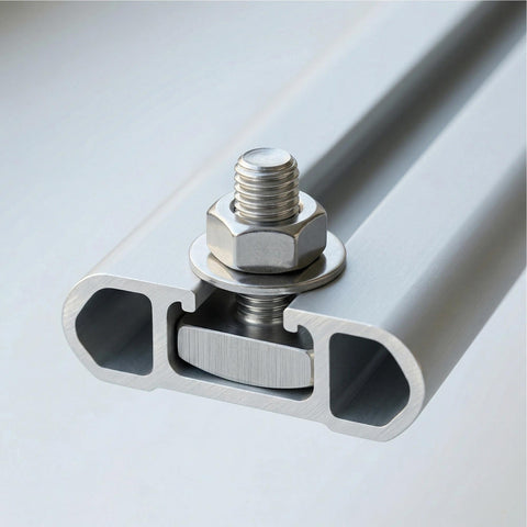 Heavy Duty 10 Pack M8 X 25mm Stainless Steel T Slot Bolts For Roof Rack Cross Bars Universal T Track Mount Kit on aluminum rail