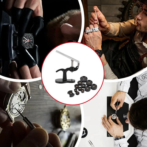 Adjustable Watch Case Opener And Back Remover Tool, 18-50mm case wrench, horology maintenance in action
