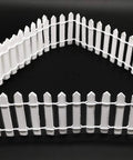 Four Piece 35 Inch White Wood Picket Fairy Garden Fence Set For Dollhouse Miniatures And Home Garden Displays Great For Plant Pots Diy Dioramas And Craft Projects For Adults