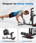 Adjustable Blue Steel Squat Assist Frame For Glute And Quad Growth Heavy Duty Beast Mode Leg Day Crusher with 300LB capacity.