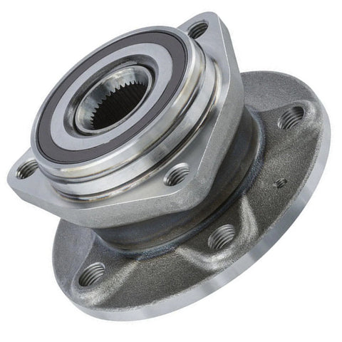 5-Stud Rear Wheel Bearing Hubs Assembly For VW Tiguan Q3 Arteon Taos TT Quattro - 2016 To 2024 AWD And FWD Fits, close-up view