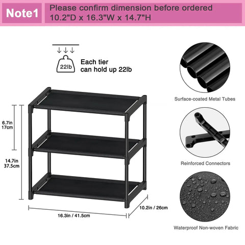 Super Lightweight Three Tier Mini Shoe Rack Freestanding Compact Floor Shelf For Tiny Closets College Dorms Narrow Entryways And Super Tight Apartment Spaces That Actually Fit