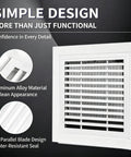 Ceiling Access Panel With Built In Filter Grid Louvered Hinged Vent Cover For Drywall Ceilings featuring aluminum alloy construction.