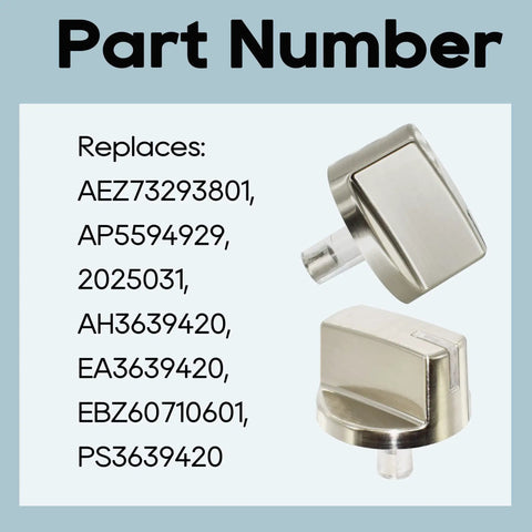 Five Pack Burner Control Knob Assembly Replacement For LG Ranges And Gas Cooktops With Quick No Fuss Install Replaces EBZ60710601 AH3639420 EA3639420 AP5594929 PS3639420 Fits LCG3011ST LCG3611ST LCG3091ST And More Durable Replacement Kit