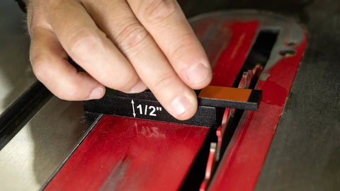 Using Pro Grade Set Up Blocks 15 Piece Height Gauge Block Set for precise woodworking on a table saw