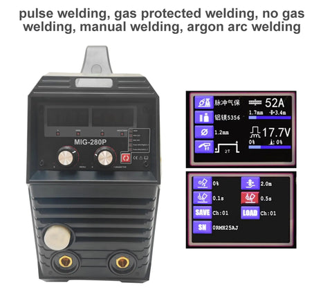 Stud Welder Dent Repair Kit For Aluminum Auto Body And Sheet Metal Pro Grade All In One Welder showing MIG-280P display