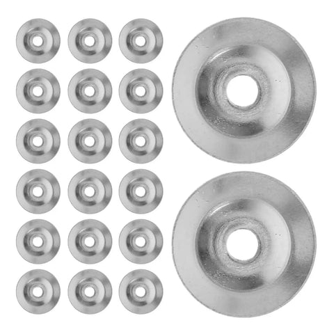 20 Piece Flute Repair Kit Accessories Stainless Steel Screw Gaskets And Sheet Metal Washers For DIY Wind Instrument Repairs Precision Fit For Reliable Screw Assembly And Maintenance, 20 stainless steel washers