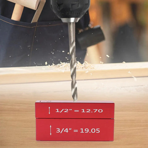 Pro Grade Setup Blocks Height Gauge Set For Router And Table Saw Seventeen Piece Aluminum Height Master