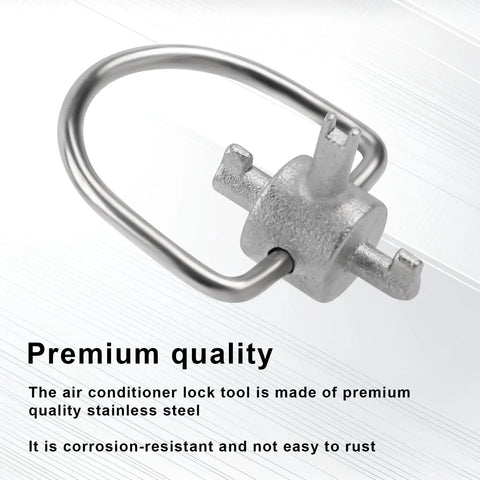 Heavy Duty Two Piece Locking Cap Keys For R410A And R22 Refrigerant Lines Slick Triple Function Tamper Proof HVAC Wrench No Sweat AC Repair And Maintenance Tool