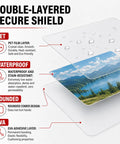 Super Durable 5 Mil Business Card Laminating Sheets Two Hundred Pack Clear Thermal Pouches With Rounded Corners featuring PET film layers