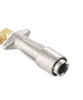 Built Tough Marine Fuel Tank And Hose Fittings For Mercury And Mariner Engines, One Quarter Inch NPT With Barbed Three Eighth Inch Hose, Die Cast Zinc