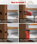 Step-by-step guide on using the Complete Door Hinge Jig And Lock Installation Kit With Reliable Mortise Guiding Tray.