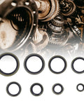 Heavy Duty 110 Piece Metal Bonded Oil Seal Washers Kit With High Temp Rubber O Rings, Self Centering Lip, And Storage Box