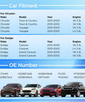 Car fitment chart for Fuel Pump Module Assembly For Chrysler Town And Country Voyager Caravan Grand Caravan 2001 2003