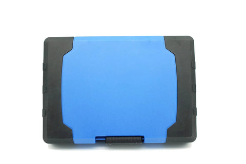 Blue and black PVC case for Pro Grade 100 Piece Beefy Impact Ready Security Bits Screwdriver Set Kit With 2 Quick Chucks Includes Phillips Torx Slotted Pozi Hex Tri Wing Tamper Torq Set Spline Square Spanner Clutch Bits In Heavy Duty PVC Case