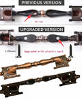 Comparison of previous and upgraded versions of 2 Pack 9.25 Inch Red Bronze Barn Door Handles, Heavy Duty Pulls For Sliding Doors, Cabinets, Closets, And Kitchen Furniture Hardware, Upgraded Bottom For Comfortable Grip And Enhanced Durability.