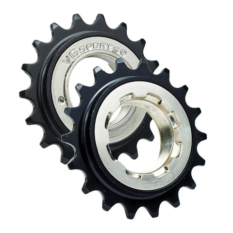 Single Speed Bike Freewheel Ride Ready 18T 34mm Inner Diameter Half Inch By One Eighth Inch Chain Compatibility Freehub Threaded Replacement Part
